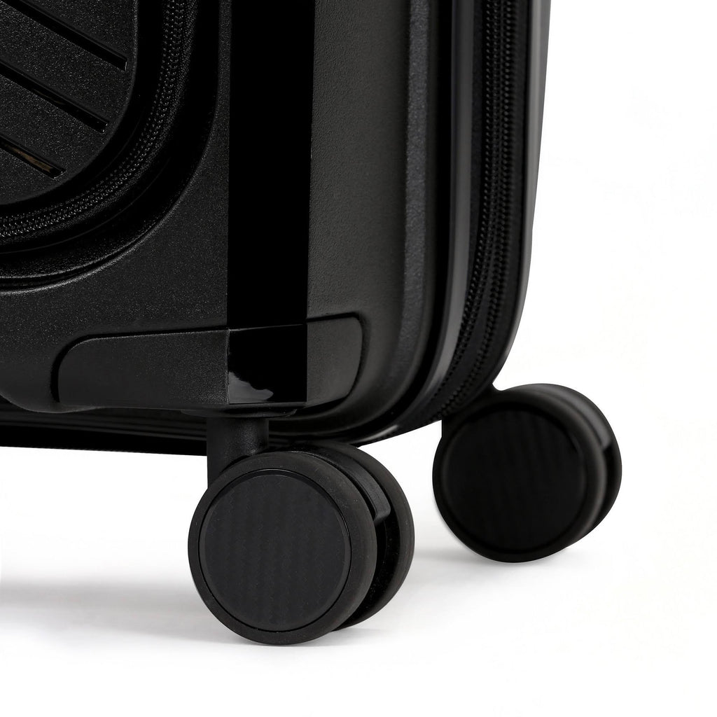 Black Hardside Expandable Carry On Suitcase Y775