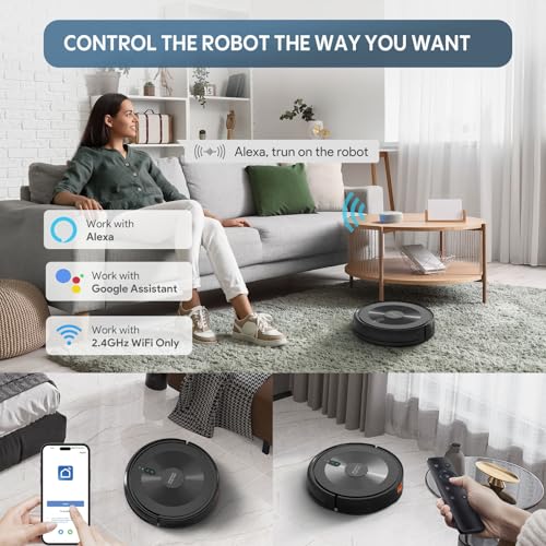 Slim Robot Vacuum and Mop Combo with 120 Mins Runtime Y1726