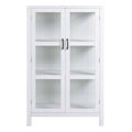 White Contemporary Wood Display Cabinet P933810