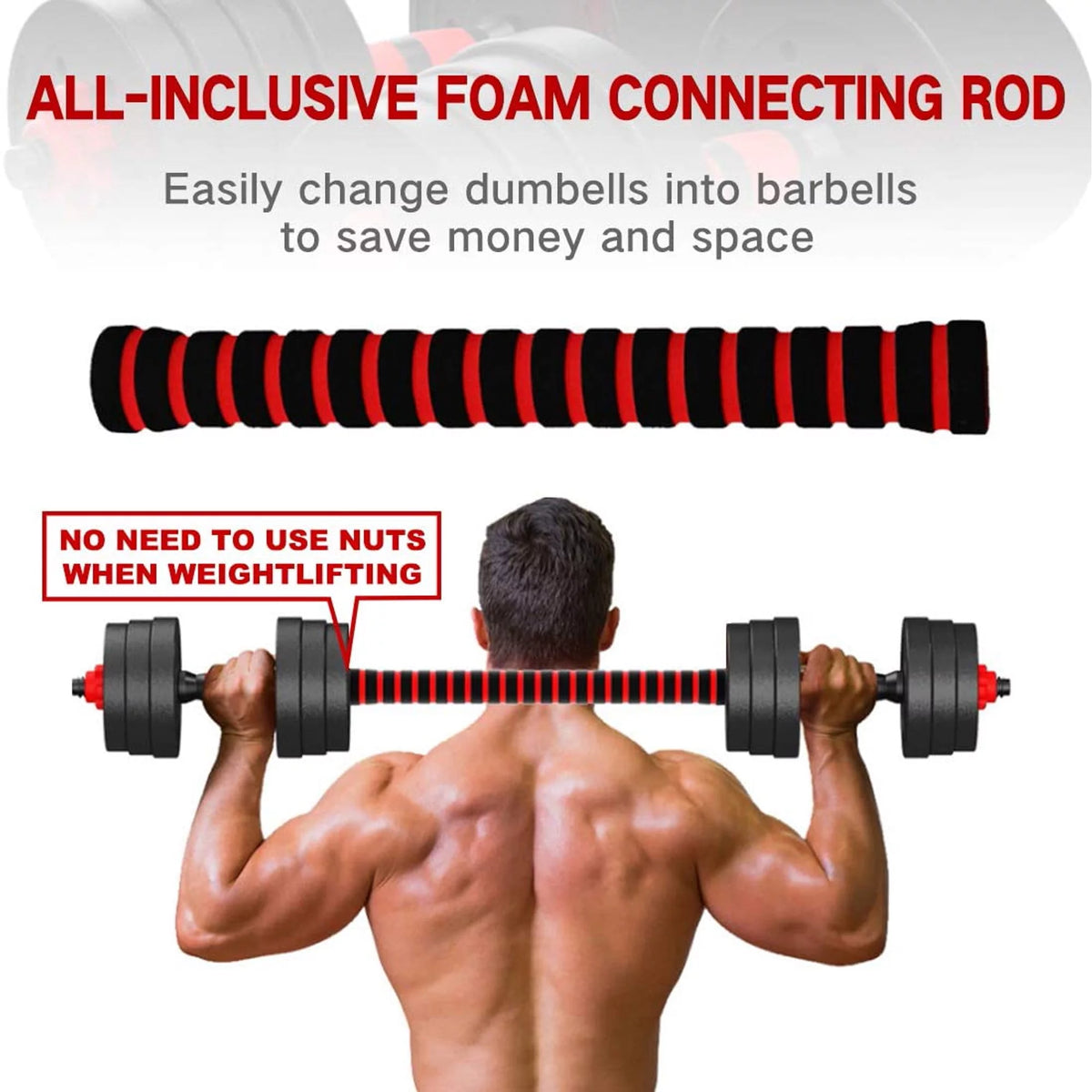 66 LBS Adjustable Dumbbell Set Y90198