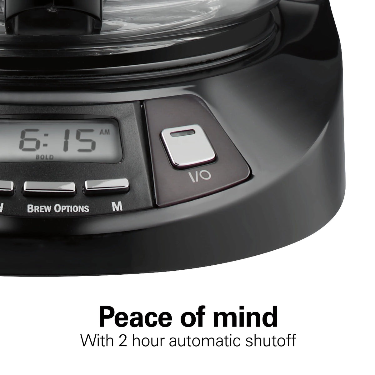 Programmable Coffee Maker, 12 Cup, Black Stainless Steel W451
