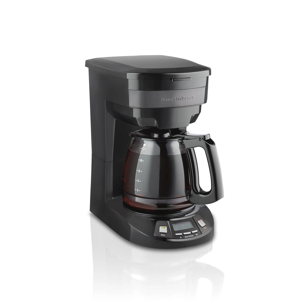 Programmable Coffee Maker, 12 Cup, Black Stainless Steel W451