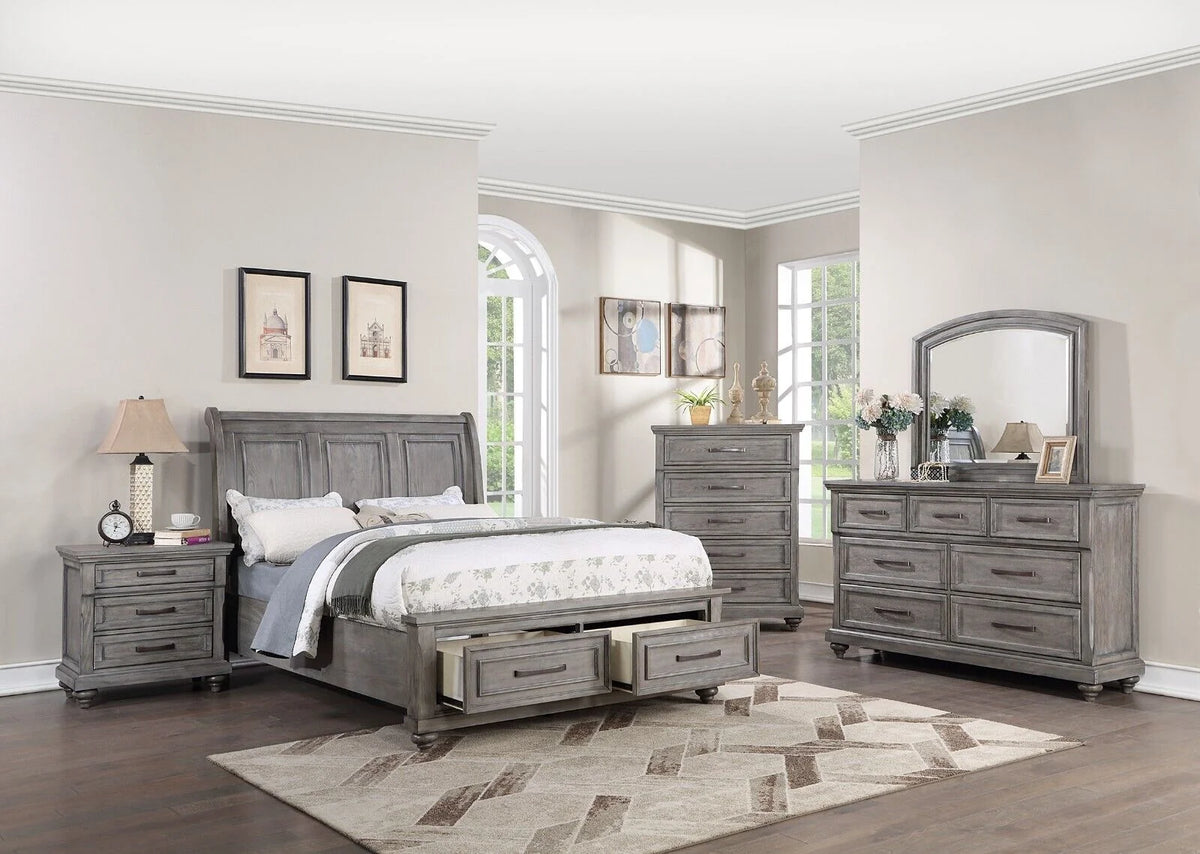 Cal King Size 4pc Bedroom Furniture Set C60066
