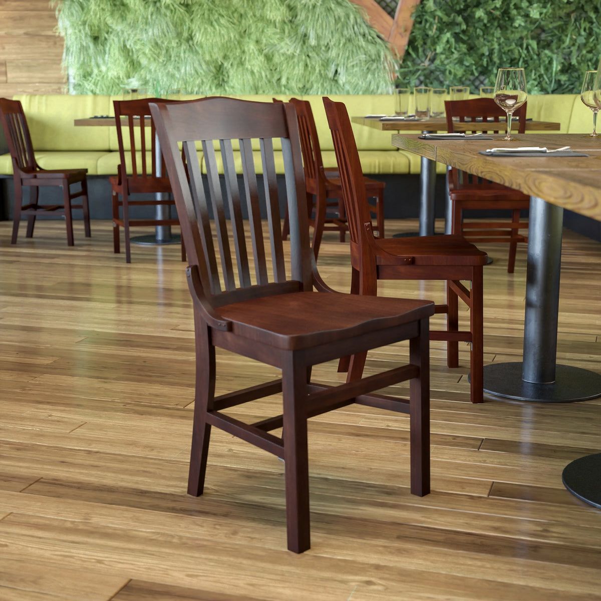 Walnut Wood Restaurant Chair Z599057
