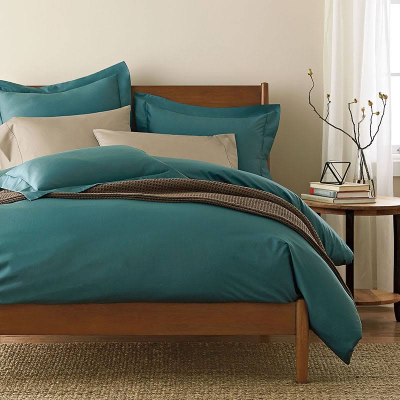 Cotton Solid 300-Thread Count Sateen Full Duvet Cover R12955