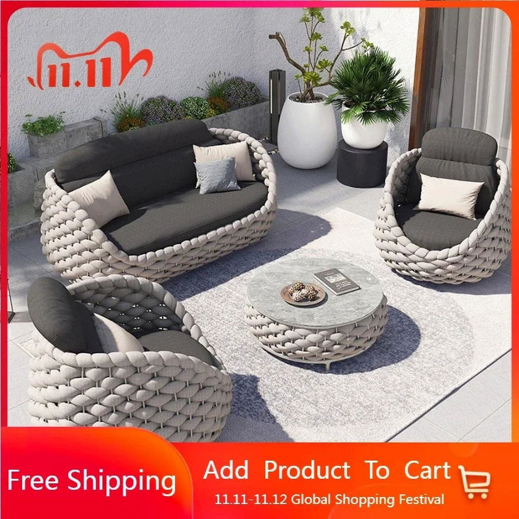 Rattan Woven Outdoor Sofa Coffee Table Z6098