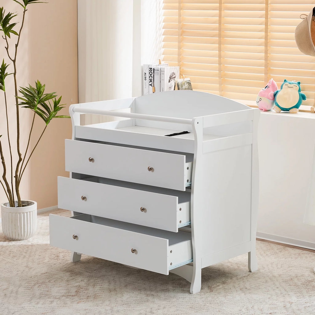 Gray 3 Drawer Changing Dresser B2707