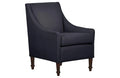 Navy Linen Accent Chair F522486