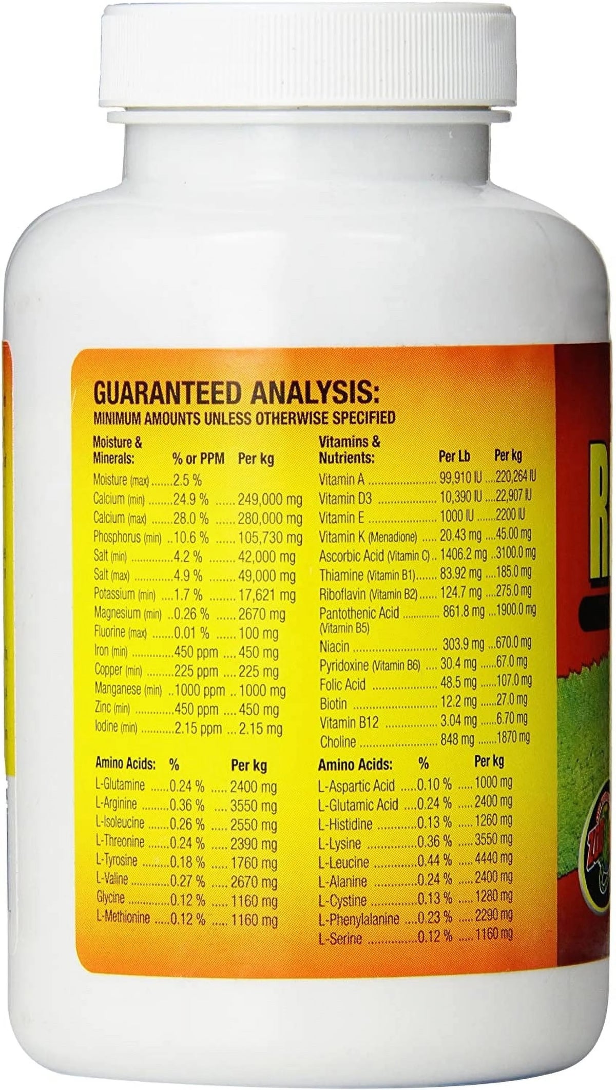 Reptile Vitamins with D3 48 oz W559