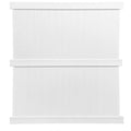 White Vinyl Privacy Fence Panel Kit X3663