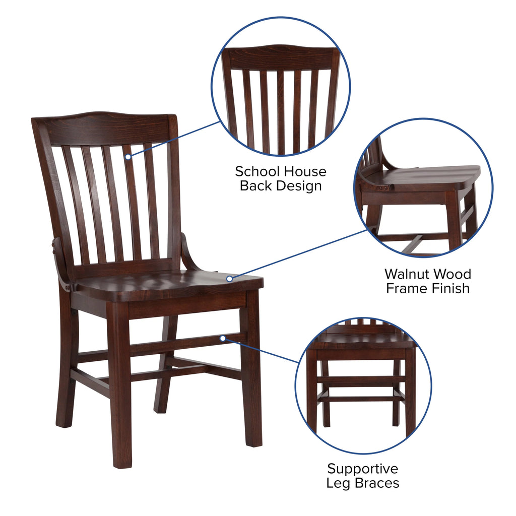 Walnut Wood Restaurant Chair Z599057