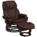 Brown Microfiber Recliner N25971