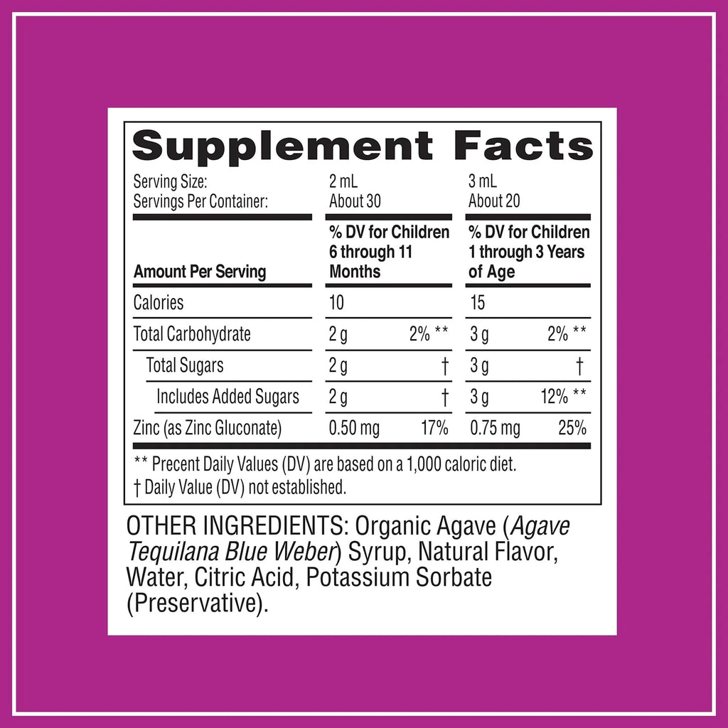 Grape 2oz Baby Immune Support with Zinc I330023