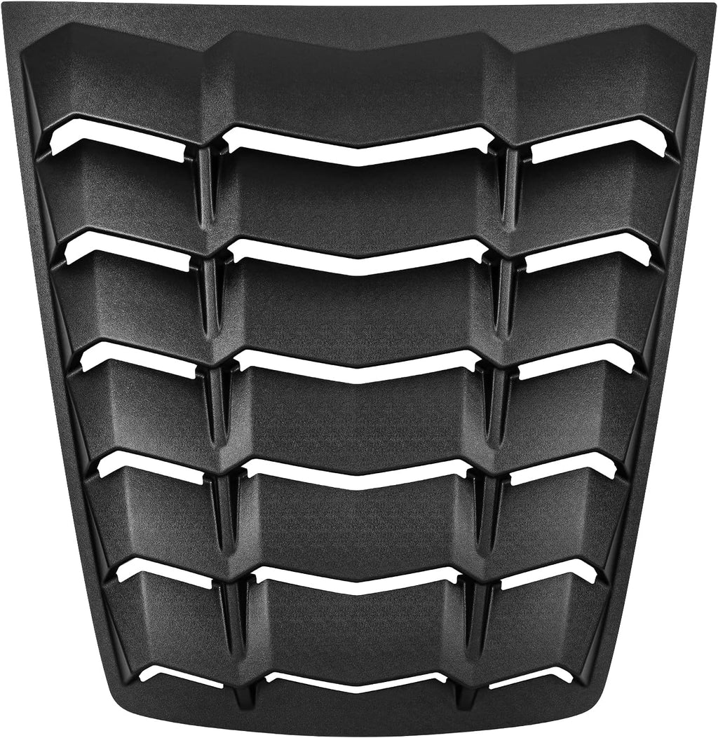 Rear Window Louver Sunshade Cover ABS Matte Black L495