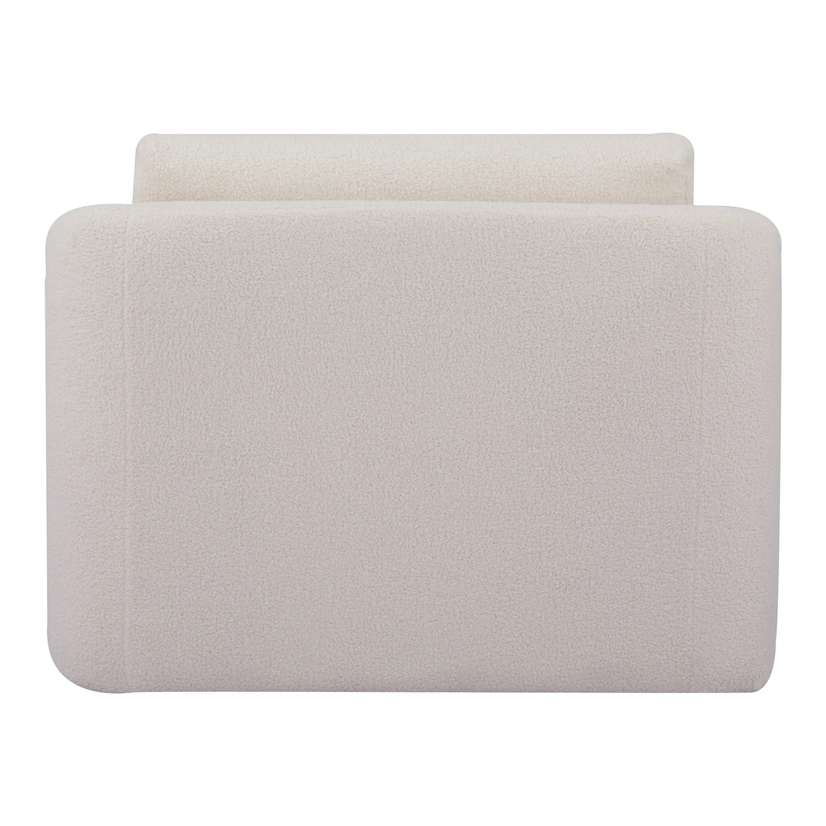 Ivory Polyester Sherpa Convertible Chair B4029