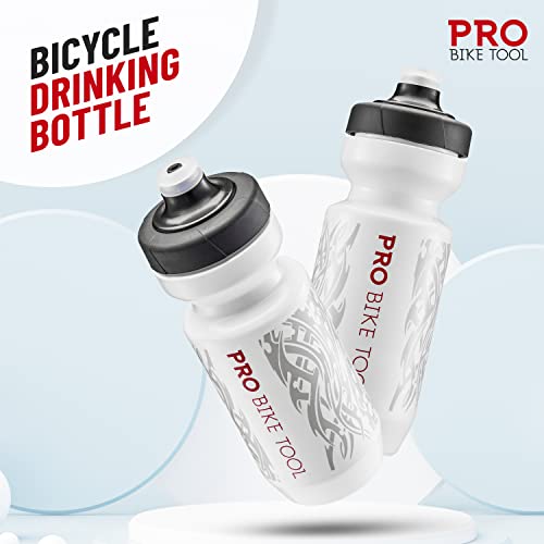 Bike Water Bottle 550 ml 19 oz Soft Silicone Mouthpiece Fast Flow Valve C472302