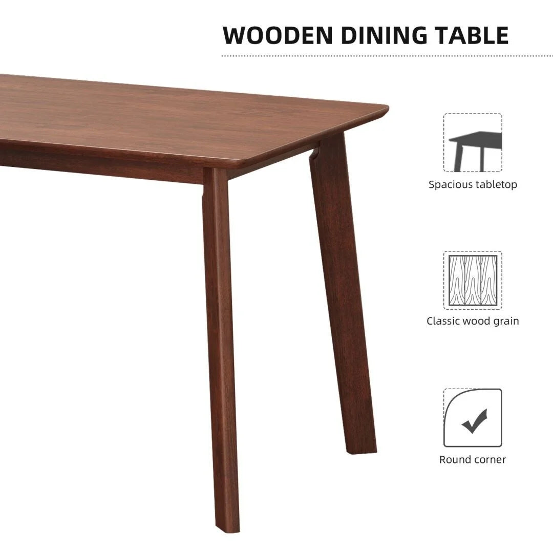 Solid RubberWood 5 Pieces Dining Table Set G8331