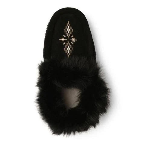 Black Suede Moccasins M15798