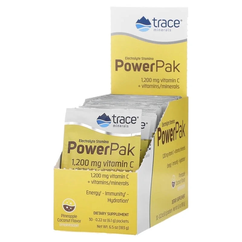 Electrolyte Stamina PowerPak Pineapple Coconut 30 Packets 0.22 oz J555