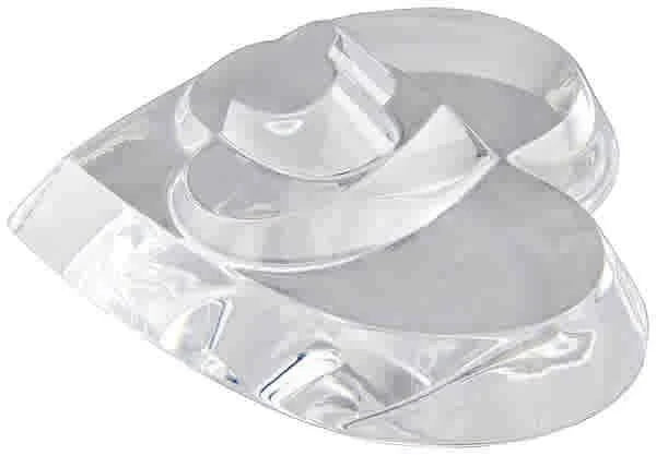 Clear Three Stacked Hearts C726