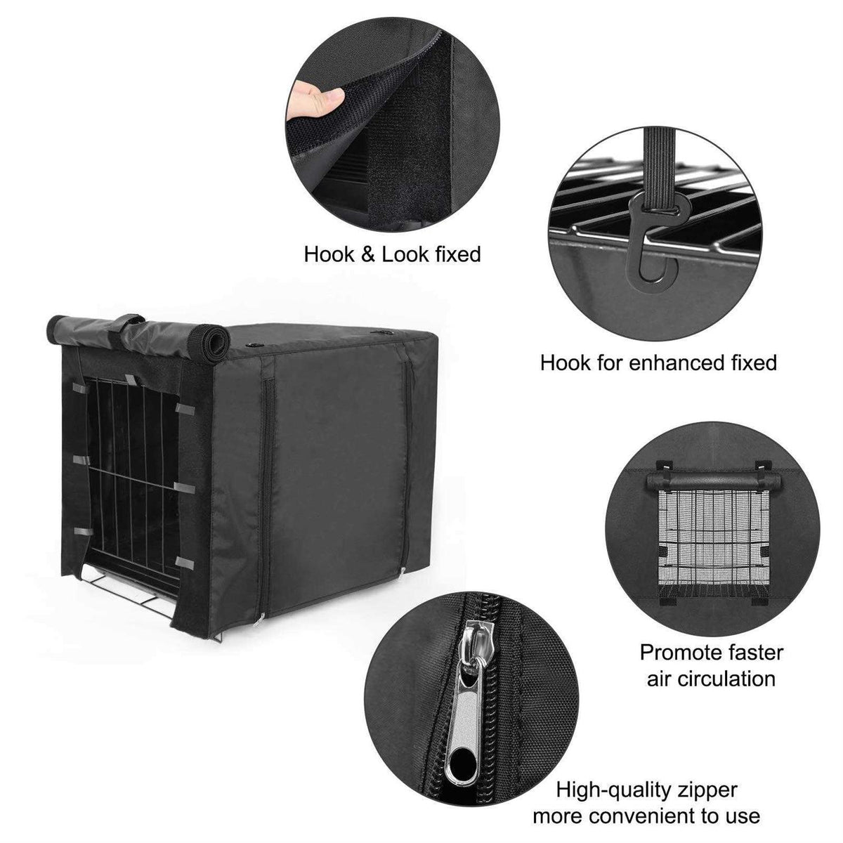 Dog Crate Cover Double Door 36 42 48 inches A95981