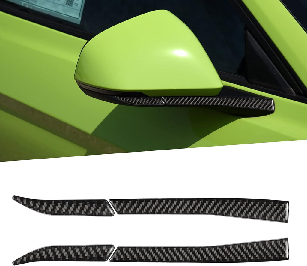 Carbon Fiber Center Console Gear Shift Frame Cover Trim Stickers 4Pcs D5261