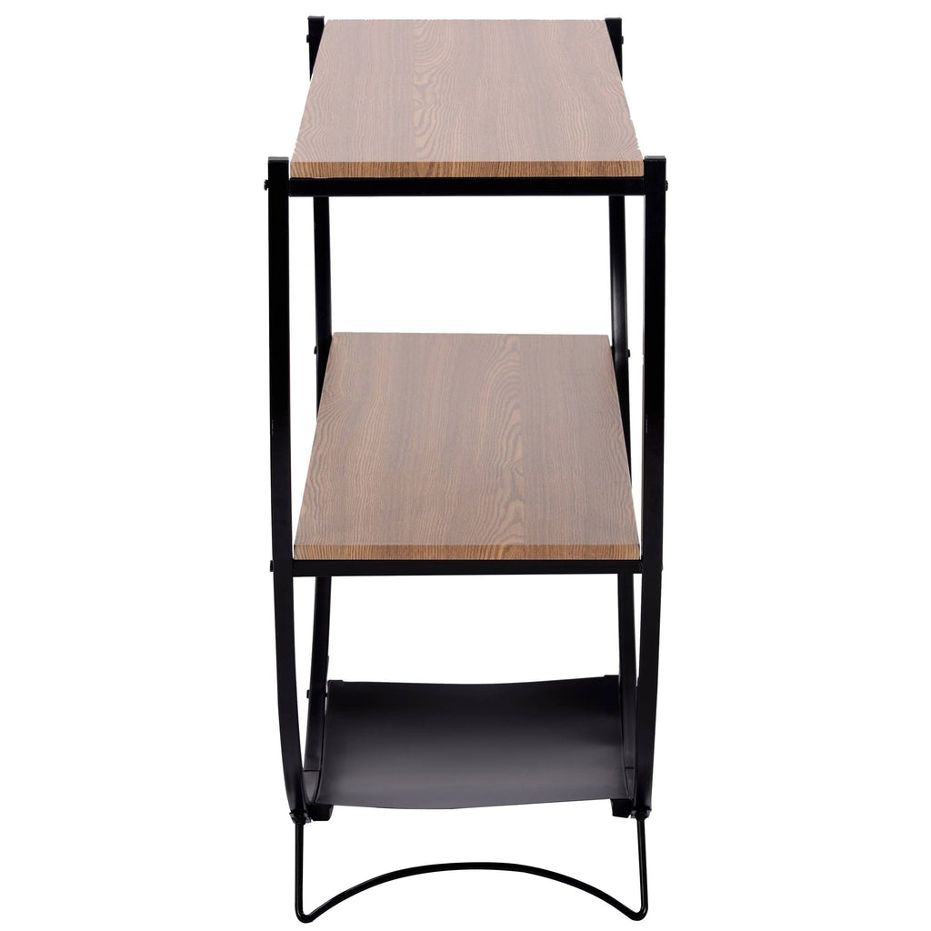 Black Distressed Wood Console Table C877