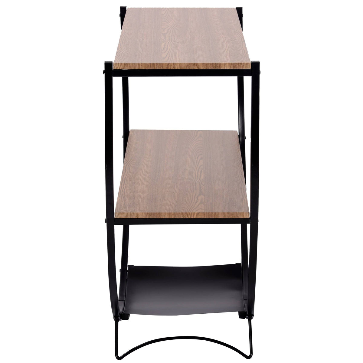 Black Distressed Wood Console Table C877