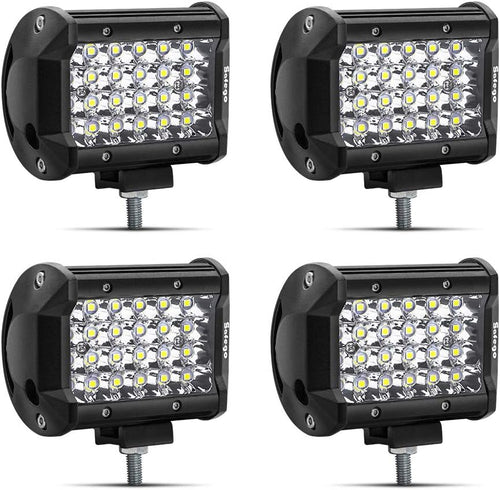 2pcs 68W Dual Color 6000K White 3500K Amber LED Driving Lights Q53556
