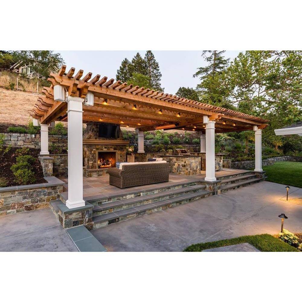 Beige 2000W Electric Infrared Patio Heater R1501