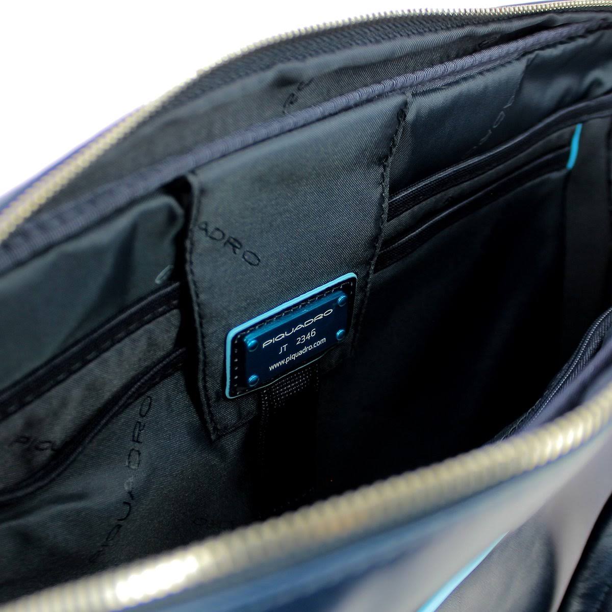 Dark Blue Double Handle Computer Briefcase U4086