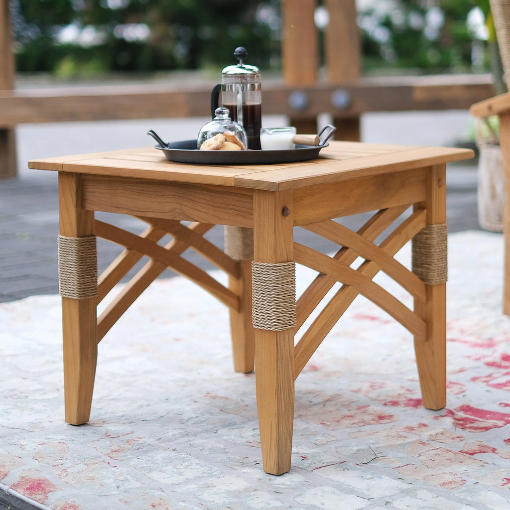 Teak Patio Side Table I495