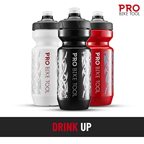 Bike Water Bottle 550 ml 19 oz Soft Silicone Mouthpiece Fast Flow Valve C472302