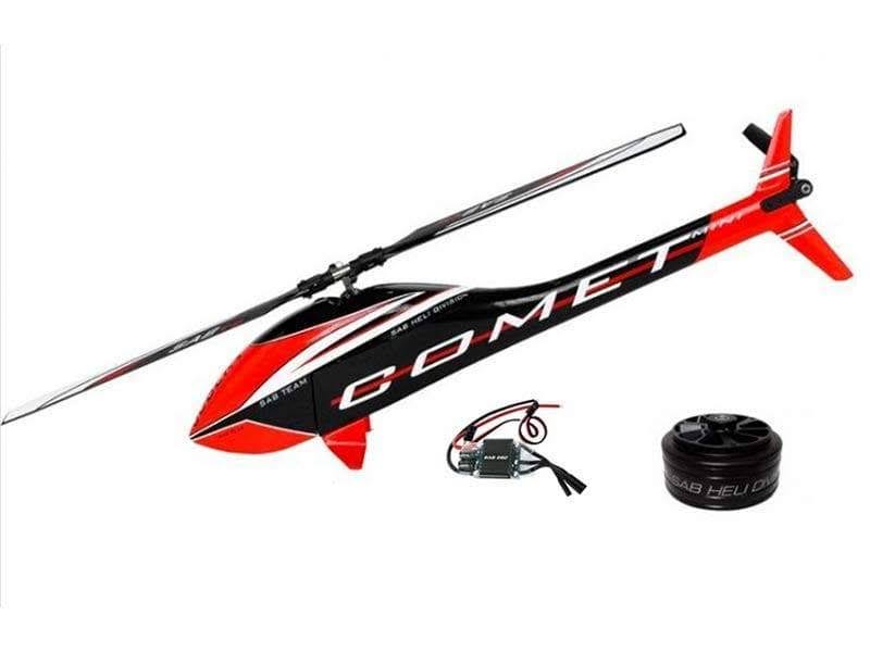 Goblin Mini Comet Black Red Helicopter with Motor and ESC H8160