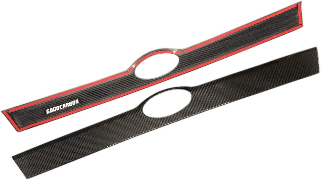 Rear Tailgate Trunk Lid Garnish Trim Dry Carbon Fiber S445