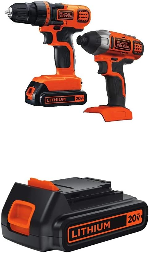 Cordless Drill/Driver + Impact Driver Combo Kit F86844