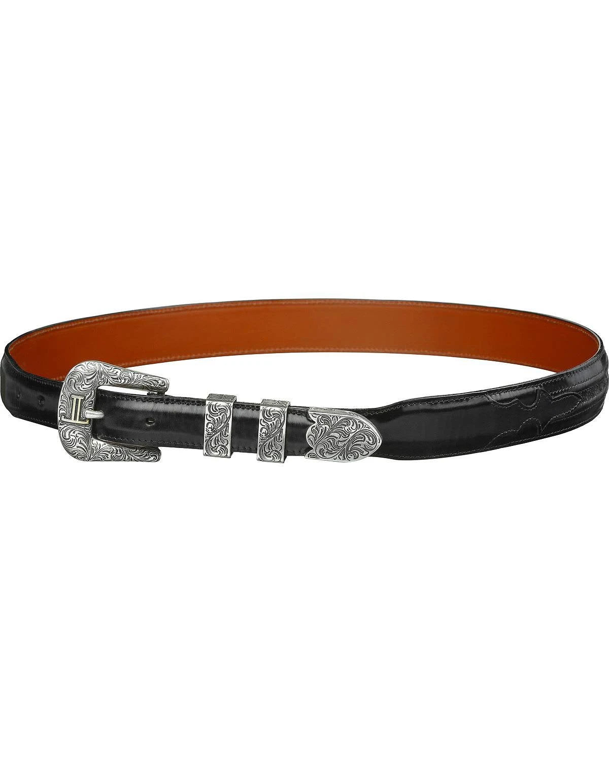 Black Tapered Goat Belt I725