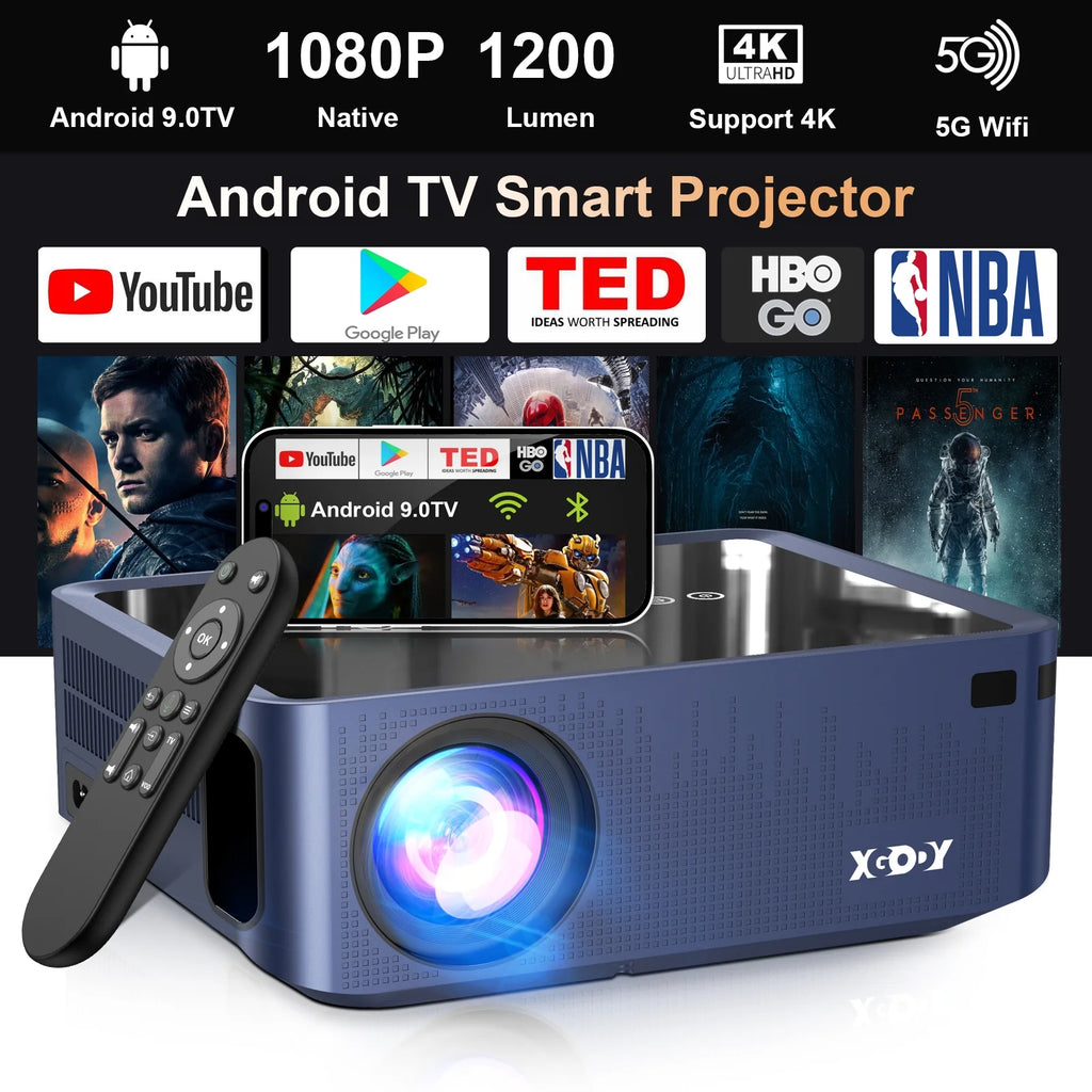 1080p Android TV Smart Projector P744016
