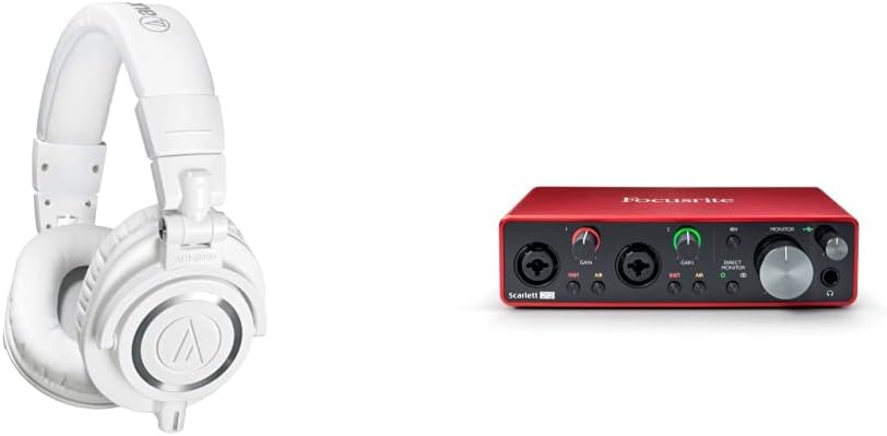 Black Professional Studio Monitor Headphones with Detachable Cable L199435