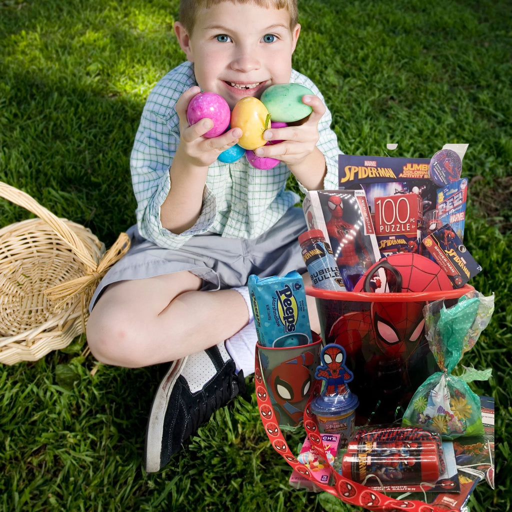 Spiderman Easter Basket Prefilled with Toys W137