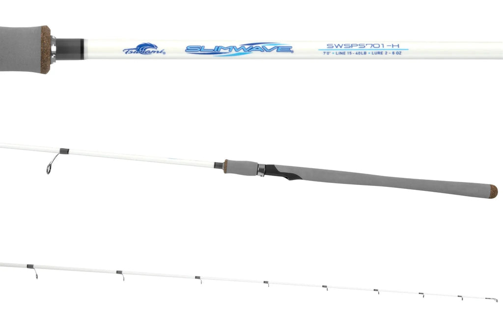 Slim Wave White Jigging Spinning Rod 6'4" Medium Heavy A660