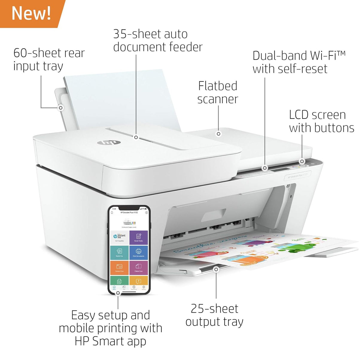 Wireless All-in-One Printer with Auto Document Feeder H378
