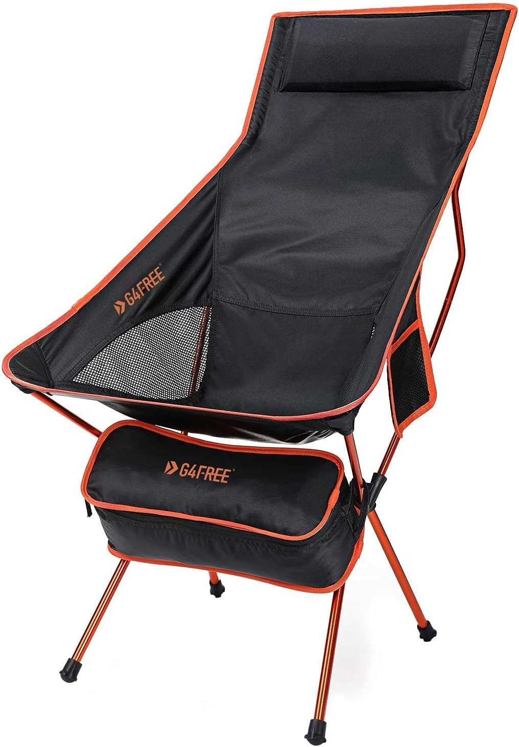 Lightweight Portable High Back Camping Chair with Headrest & Pocket G68516