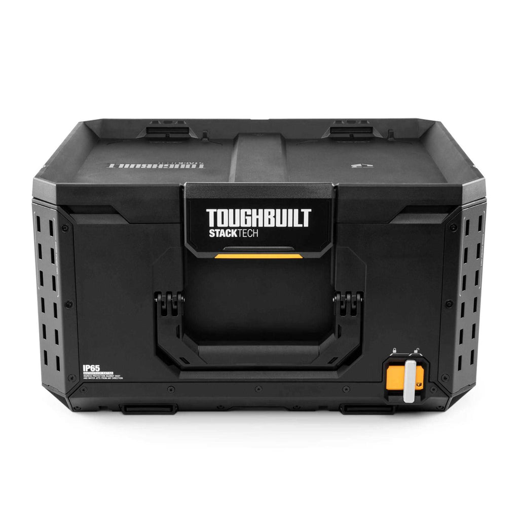 Large 21-in Black Plastic Lockable Tool Box J930