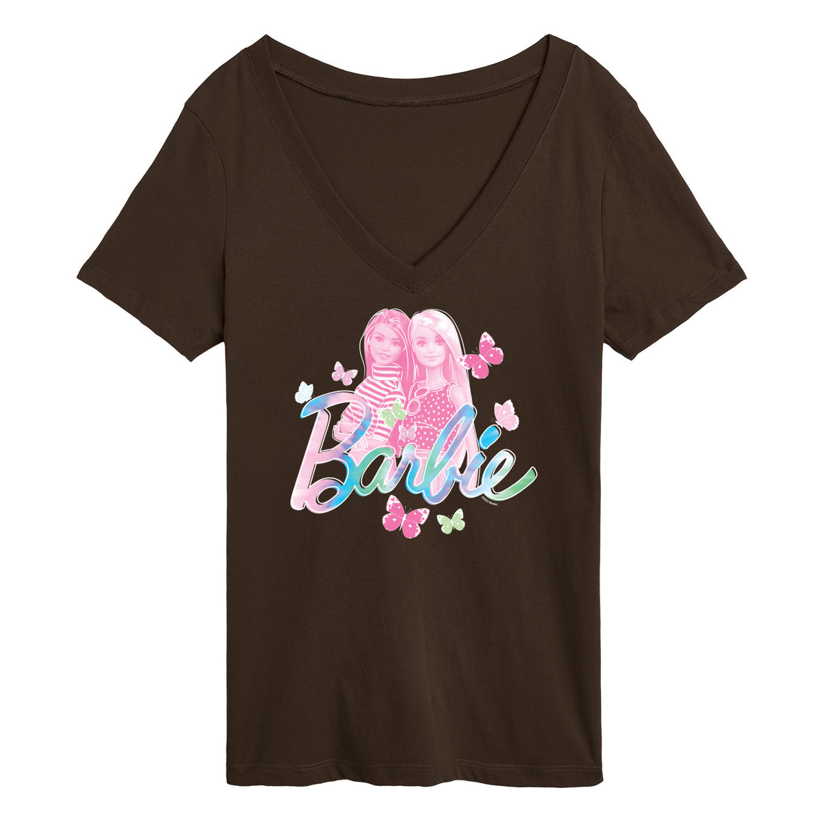 Women's Short Sleeve Graphic V-Neck T-Shirt L712489