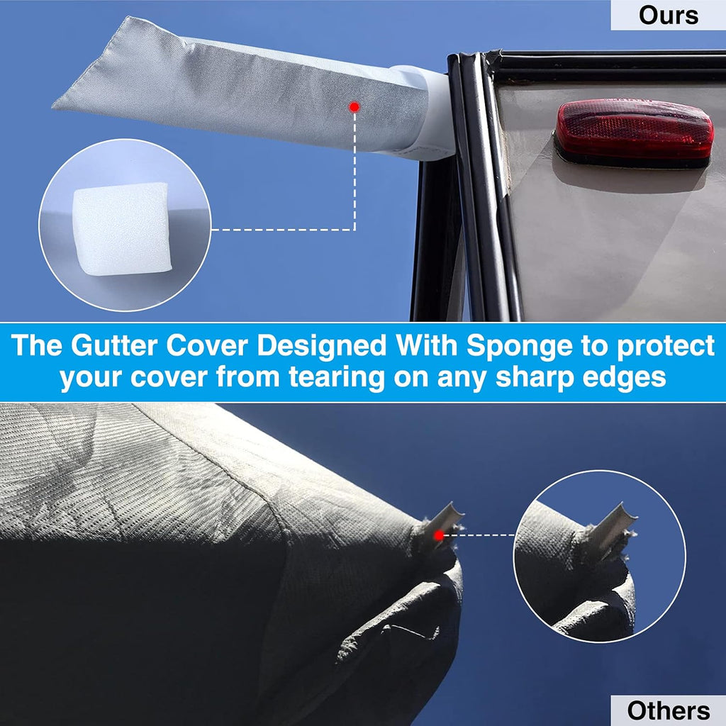 RV Cover Waterproof Travel Trailer Cover Rip-Stop Camper Cover Fits 20'1 - 22' Motorhome K91623
