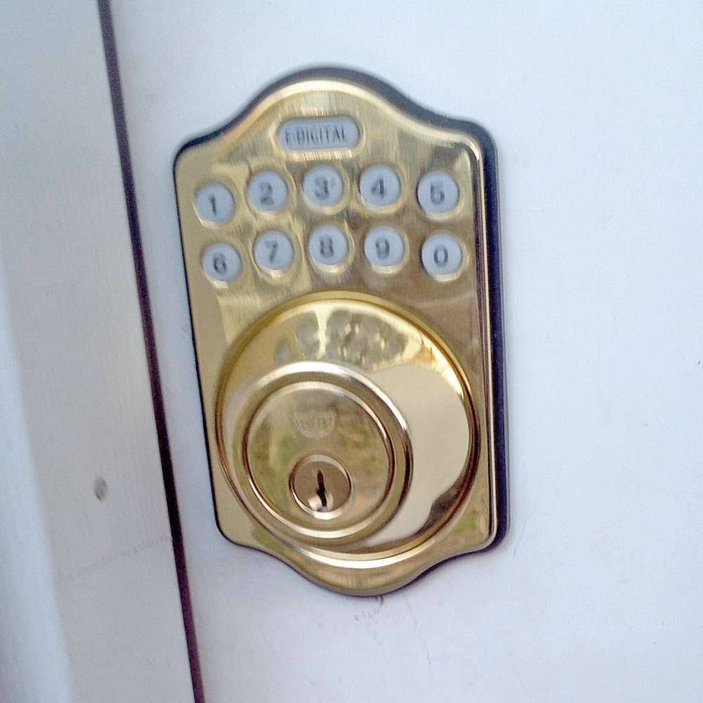 Antique Brass Electronic Deadbolt Z8633