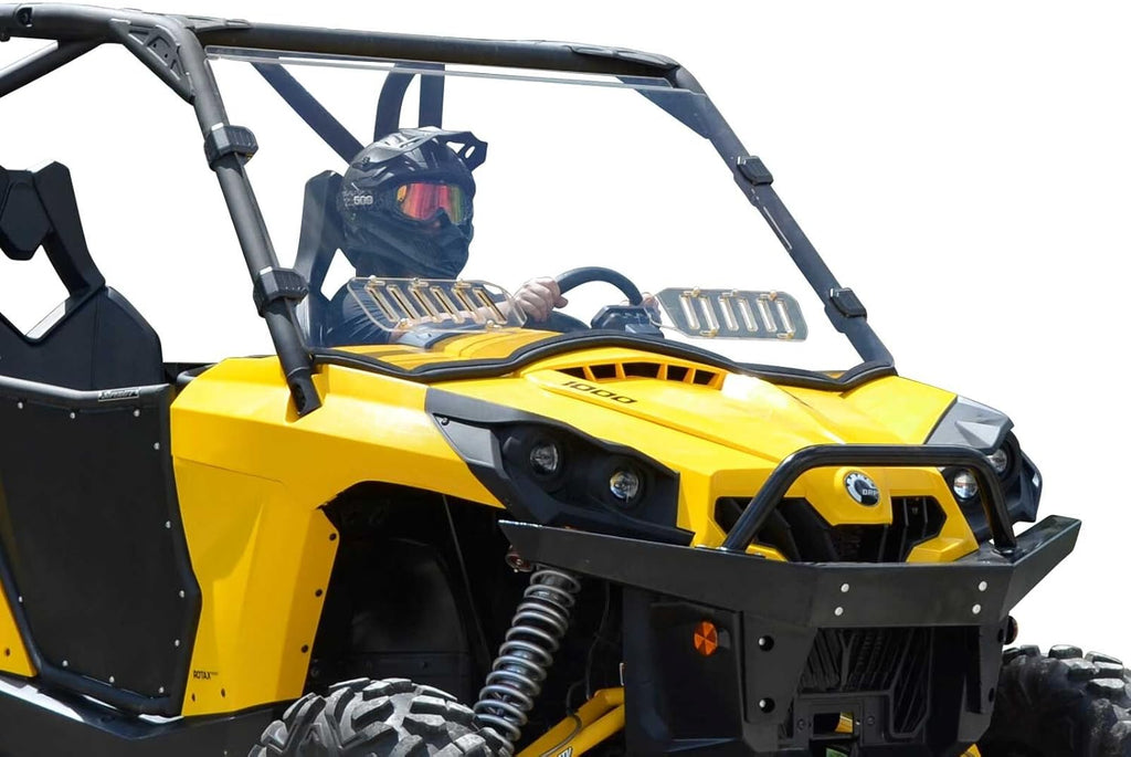 Heavy Duty Scratch Resistant Vented Full Windshield 1/4 Thick Polycarbonate P18474