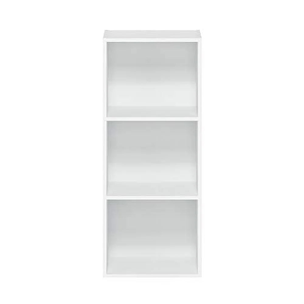 White 3 Tier Open Shelf Bookcase K31952