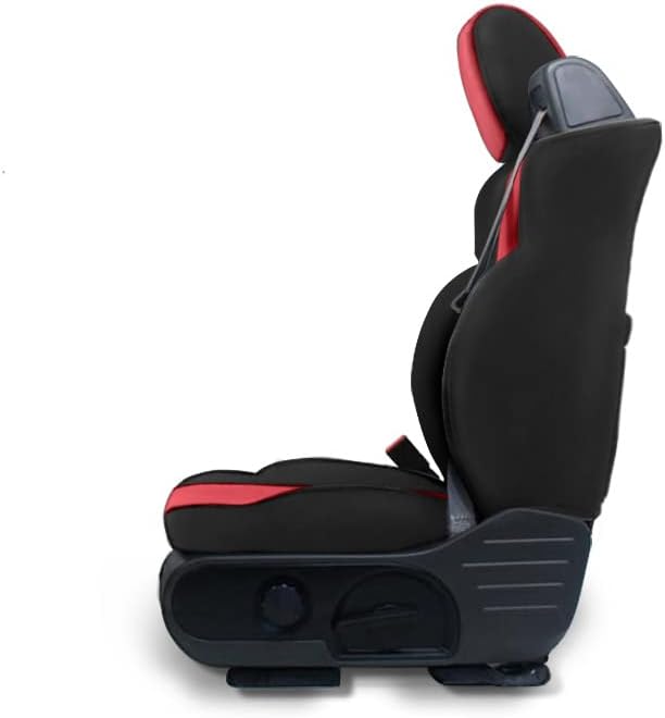 Red Rose & Black Neoprene Front Seat Covers for Ford F150 Pickup Truck K5183